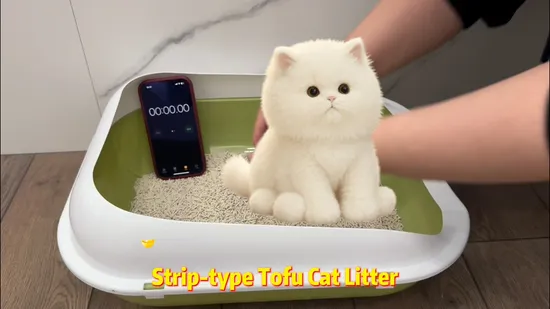 Arena para gatos de bentonita redonda con poco polvo