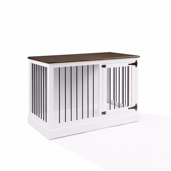 Jaula de madera para perros con jaula para perros y alambre de metal