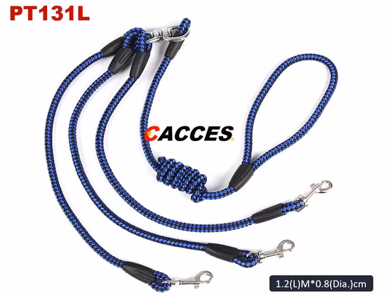 Correa y collar tejidos del animal doméstico de la PU de la cuerda, ventaja de cuero del perro del collar de perro